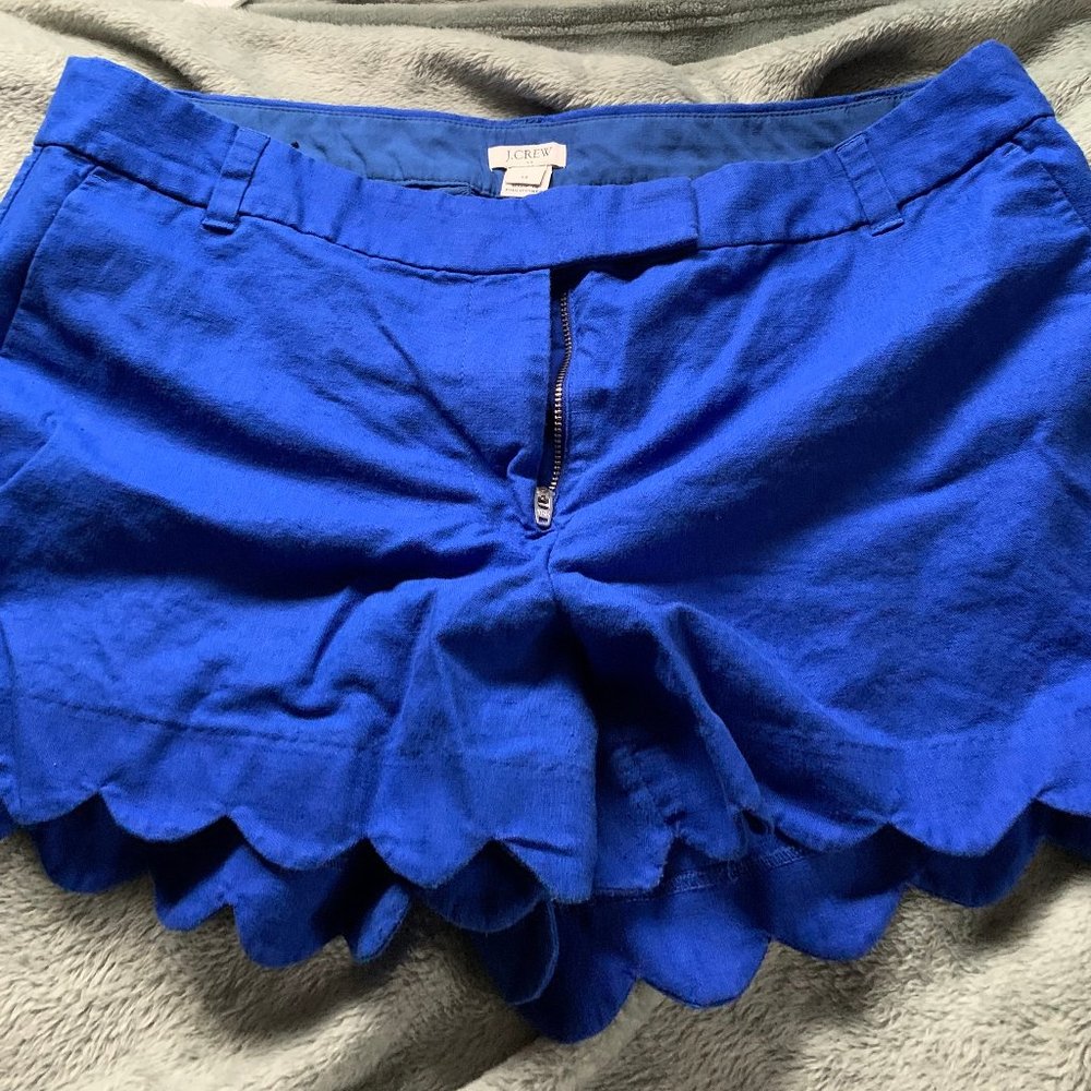 J Crew factory scalloped shorts